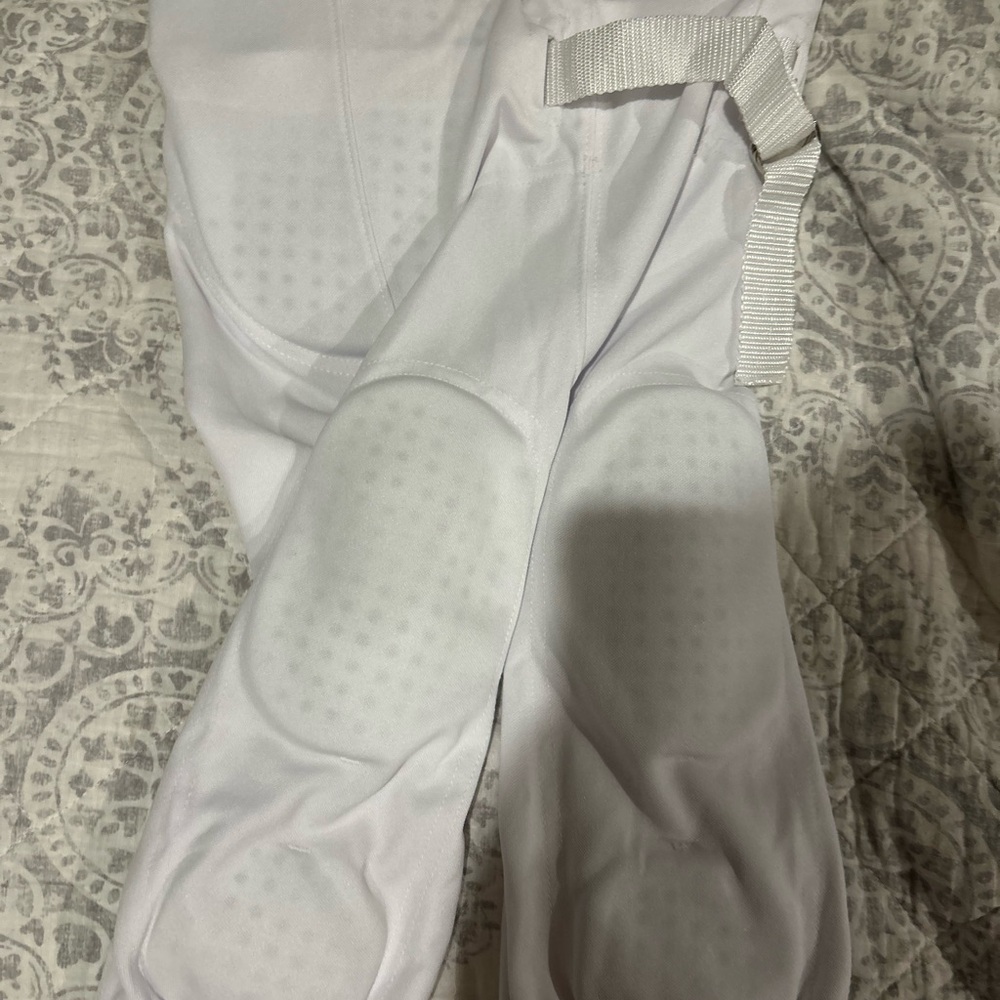 White Football Pants with Built in Pads